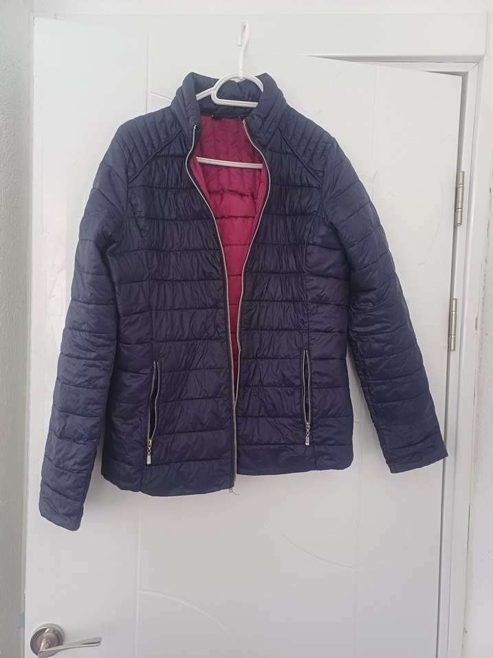 Fermuarlı Lacivert Kadın Mont - Görsel 2