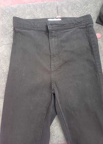 Gri Dar Kesim Kadın Denim Pantolon - Görsel 3