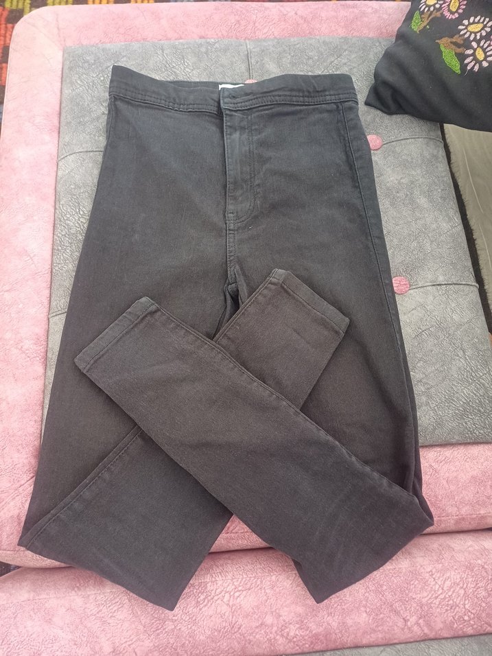 Gri Dar Kesim Kadın Denim Pantolon - Görsel 2