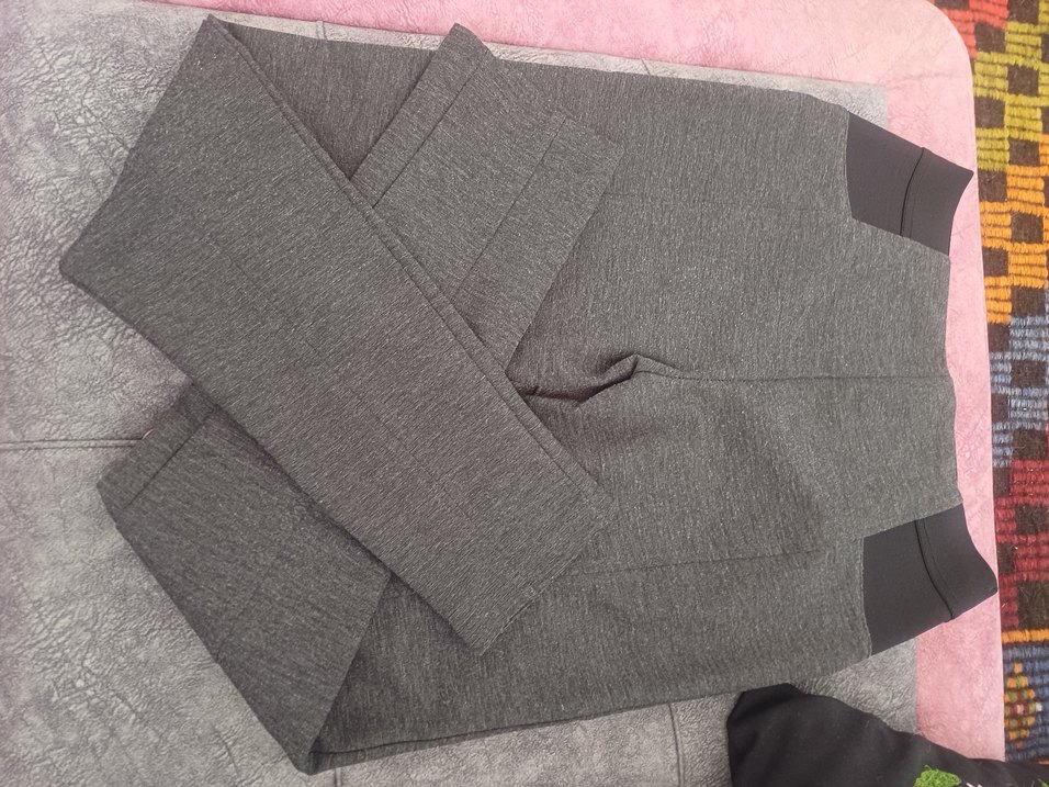 Gri Düğmeli Kadın Kumaş Pantolon - Görsel 4