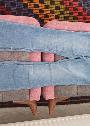 Kadın Mavi Regular Fit Midi Kot Pantolon