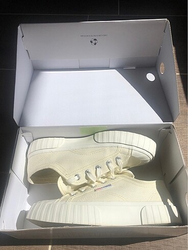 Superga Stripe Bej Ayakkabı