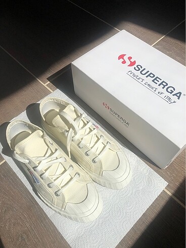 Superga Superga Stripe Bej Ayakkabı