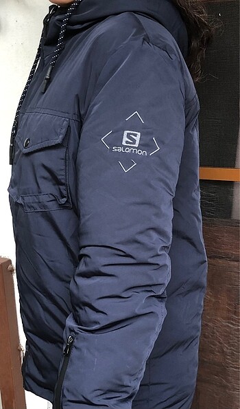 Salomon Orijinal Salomon, su ve rüzgar geçirmez unisex outdoor mont.