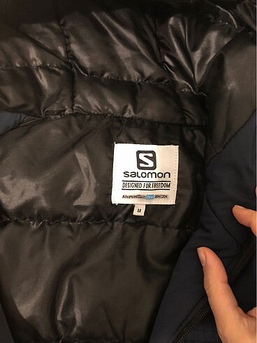 m Beden lacivert Renk Orijinal Salomon, su ve rüzgar geçirmez unisex outdoor mont.