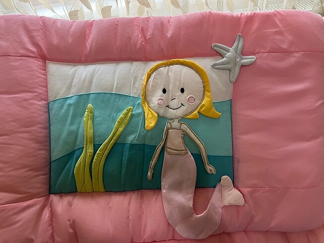 Bebek/çocuk odası yatak koruma-yorgan kılıfı-perde-lamba - Görsel 5