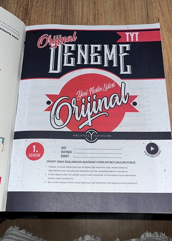 Beden TYT Orijinal Matematik 12'li Deneme Sınavı