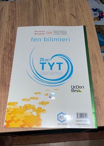 25 Adet TYT Fen Bilimleri Deneme Sınavı