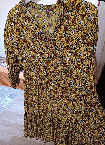 Diğer Çiçekli mini elbise/s beden