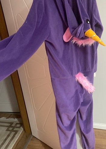 Mor Fermuarlı Kız Çocuk Polar Pijama - Görsel 6