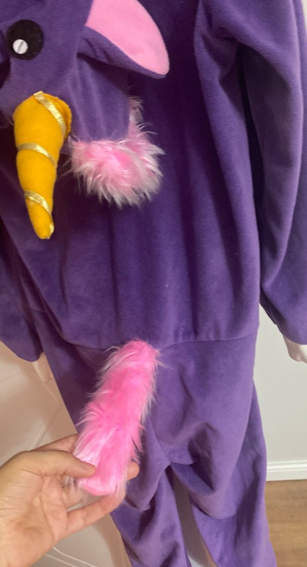 Mor Fermuarlı Kız Çocuk Polar Pijama - Görsel 5