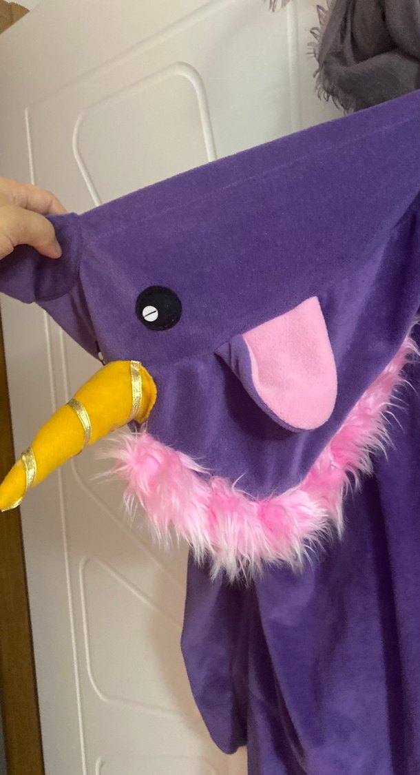 Mor Fermuarlı Kız Çocuk Polar Pijama - Görsel 4