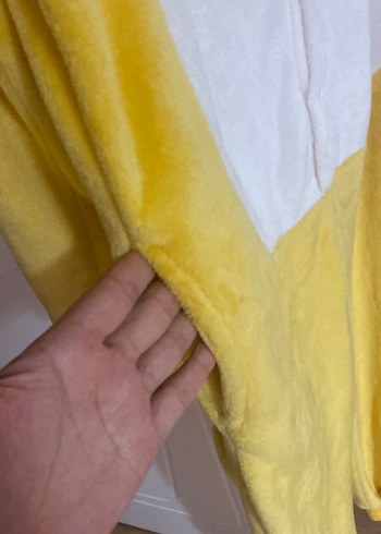 Sarı Peluş Erkek Pijama Takımı - Görsel 12