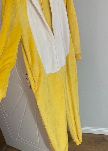 Sarı Peluş Erkek Pijama Takımı - Görsel 9