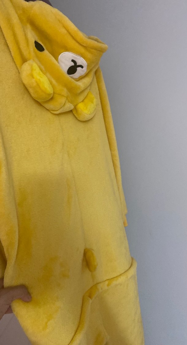 Sarı Peluş Erkek Pijama Takımı - Görsel 4