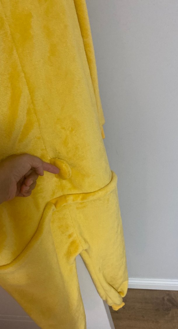 Sarı Peluş Erkek Pijama Takımı - Görsel 5