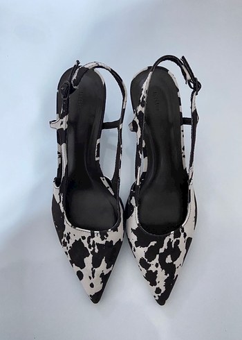 Lefties Zebra Desenli Topuklu Ayakkabı - Görsel 3