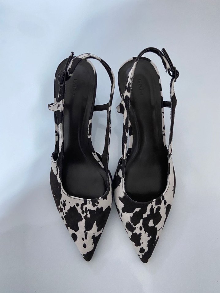 Lefties Zebra Desenli Topuklu Ayakkabı - Görsel 3