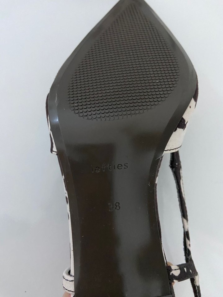 Lefties Zebra Desenli Topuklu Ayakkabı - Görsel 5