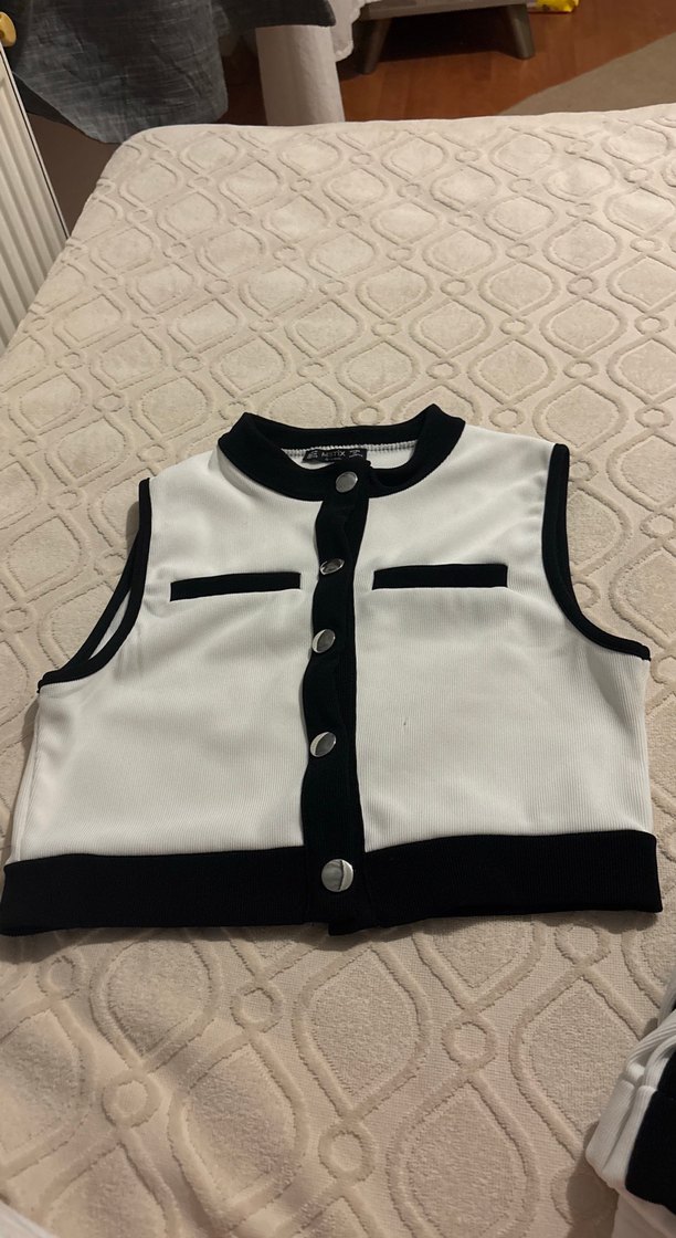 Kadın ikili beyaz takım - Görsel 5