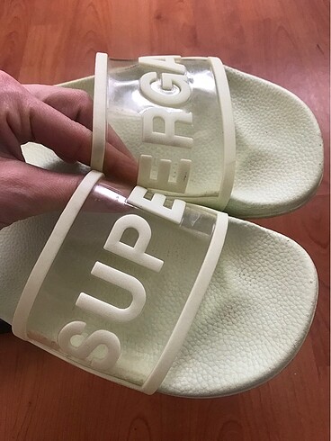 37 Beden yeşil Renk Transparan orjinal terlik nike Adidas hummel