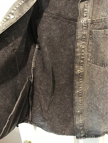 xs Beden gri Renk Jean ceket
