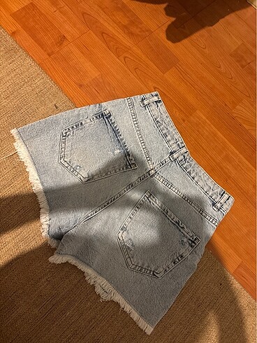 Mini jean şort - Görsel 5