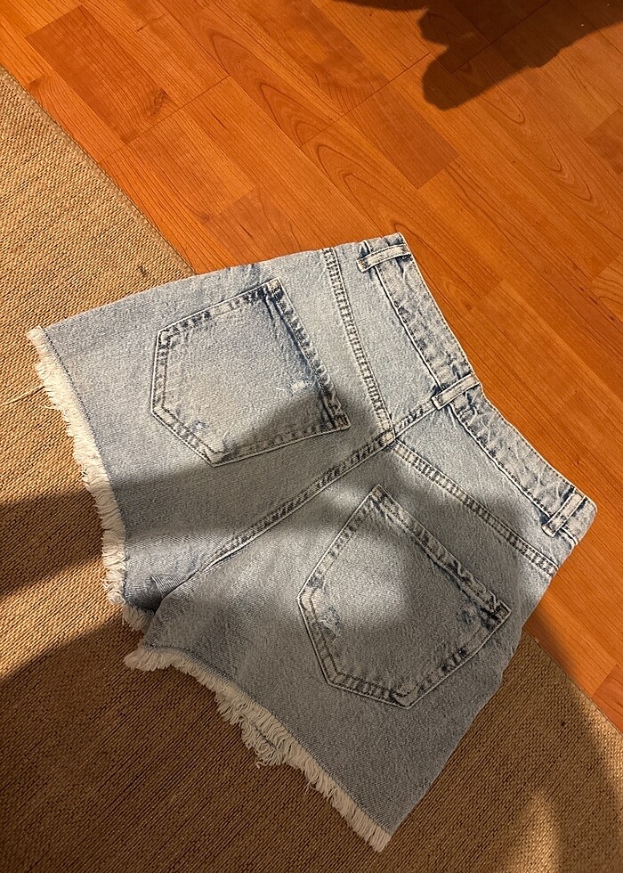 Mini jean şort - Görsel 5