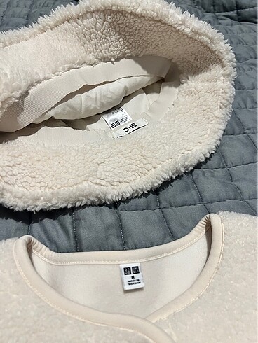 m Beden Uniqlo kaban ve şapka takım