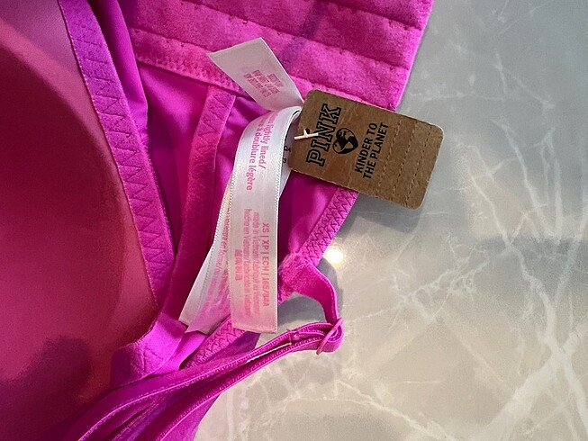 xs Beden Pink victoria secret crop büstiyer