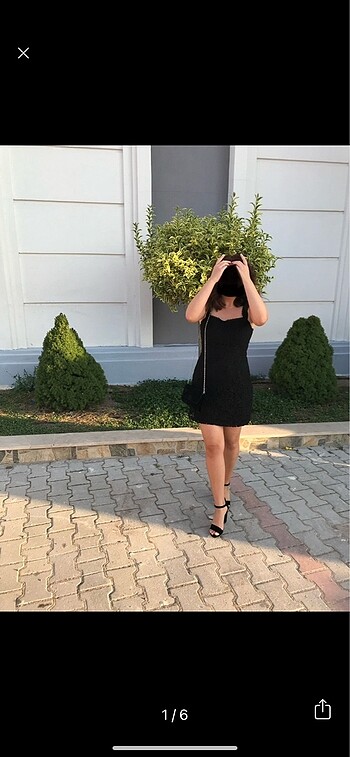 Siyah mini elbise