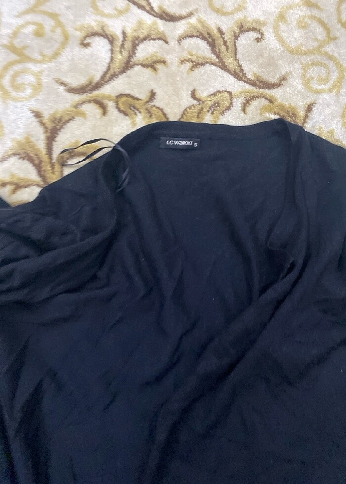 Kol dantelli düğmeli hırka - Görsel 2