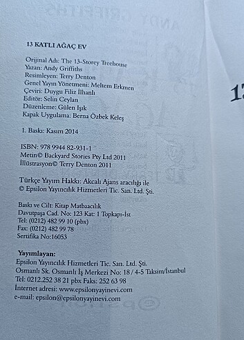  Beden 13 Katlı Ağaç Ev-Epsilon