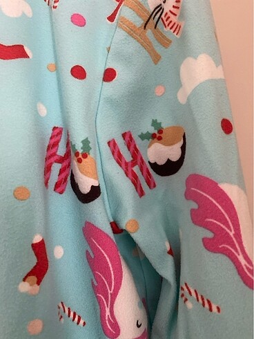 12-13 Yaş Beden çeşitli Renk Kız çocuk kadife pijama takımı