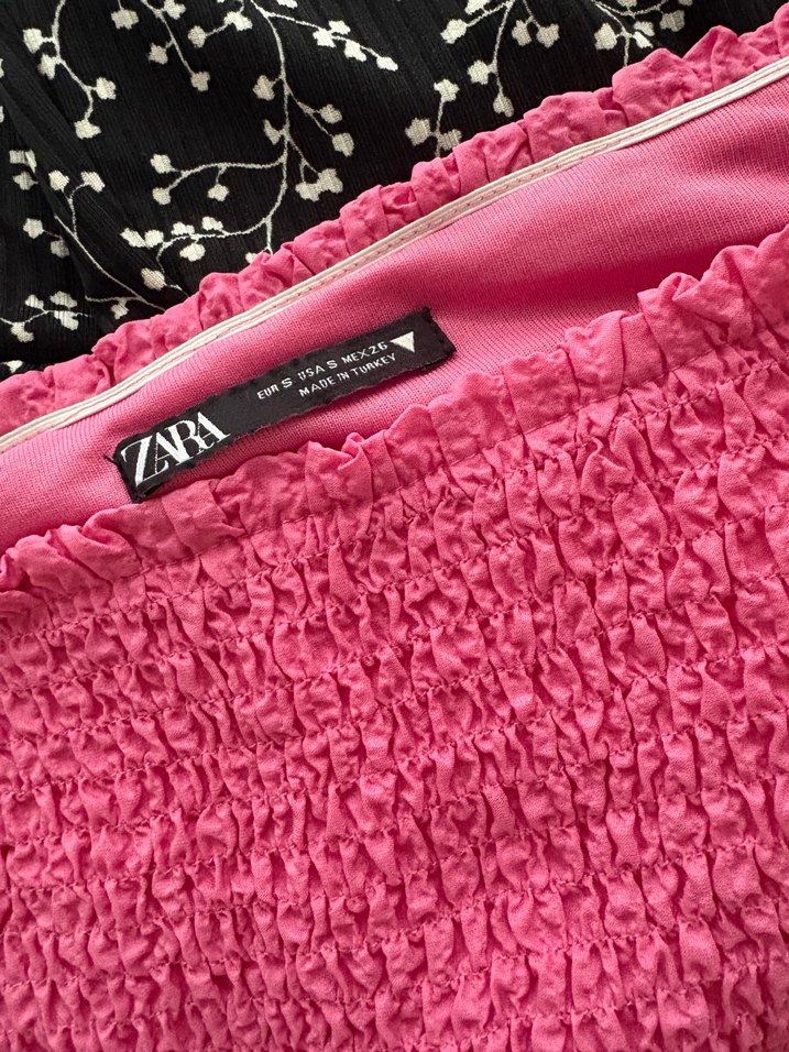 Pembe Nakışlı mini elbise - Görsel 2