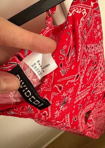 Kırmızı  Bohem elbise - Görsel 3