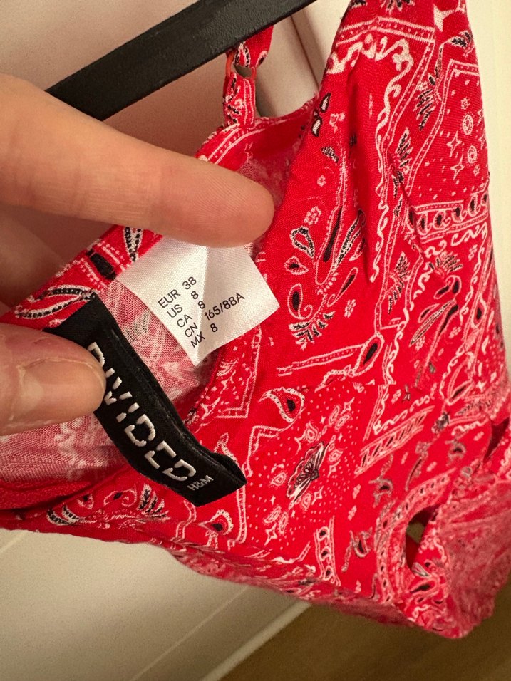 Kırmızı  Bohem elbise - Görsel 3