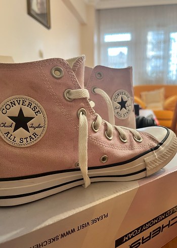 Pembe Converse All Star Kadın Spor Ayakkabı - Görsel 2