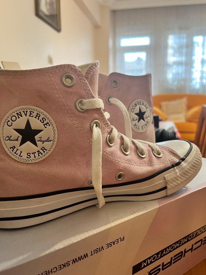 Pembe Converse All Star Kadın Spor Ayakkabı - Görsel 2
