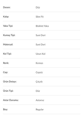 m Beden kırmızı Renk Tük Detay Kırmızı Deri Çıtçıtlı Bodysuit