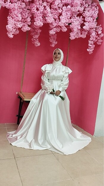 Diğer Tesettür nikah elbise abiye