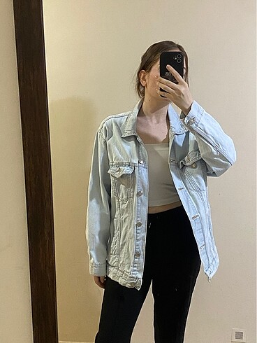 PULL&BEAR Mavi Denim Ceket