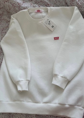 Levis Levi S Ekru Bisiklet Yaka Sweatshirt