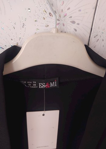 Diğer Kadın Siyah Midi Boy Blazer Ceket