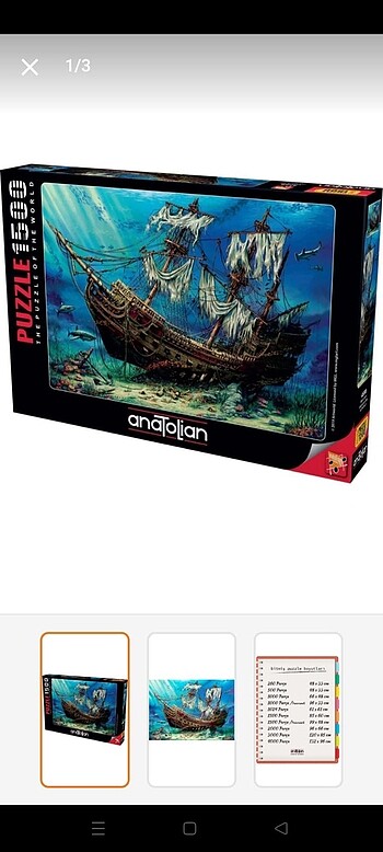 Anatolian 1500 parça puzzle
