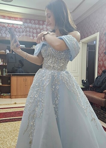 Diğer Mavi gelinlik