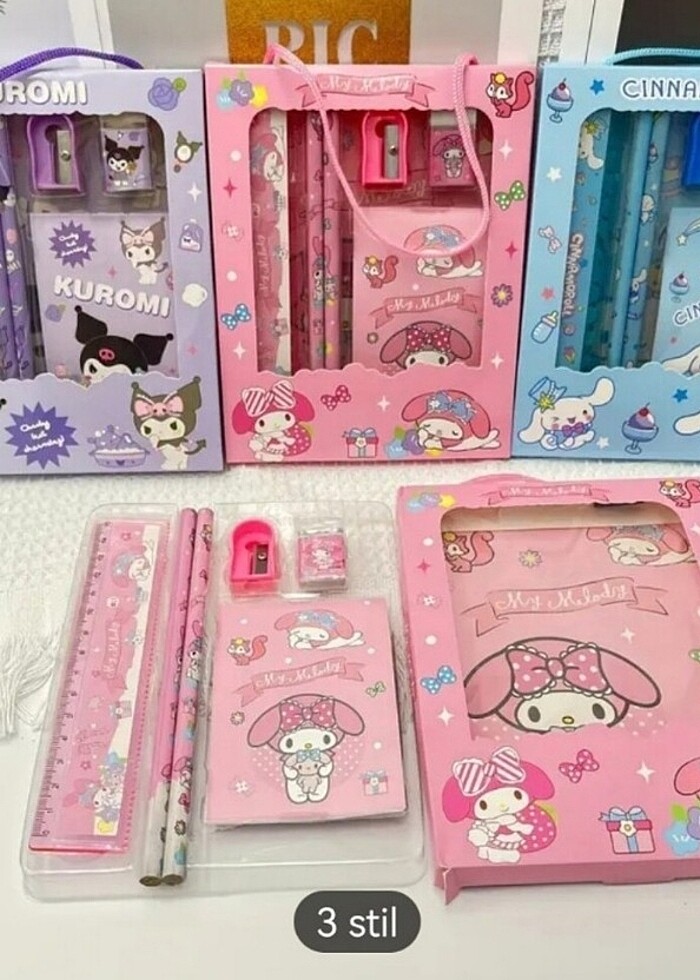 Hediyelik kuromii ve arkadaşları kalem setti  - Görsel 4