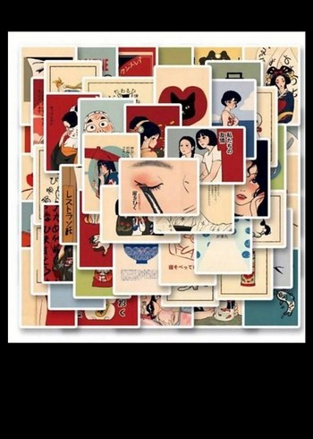 Japon ve spaderman stickerlar 9 paket özel ilan almayınız