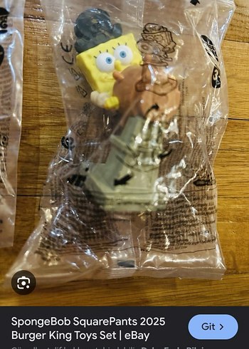 Burger King Sünger Bob Aksiyon Figürü - Görsel 2