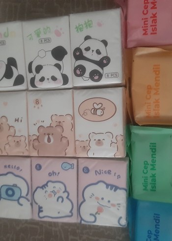 1 paket 130 tl Okul Mendilleri ve Mini Cep Islak Mendil Seti - Görsel 3